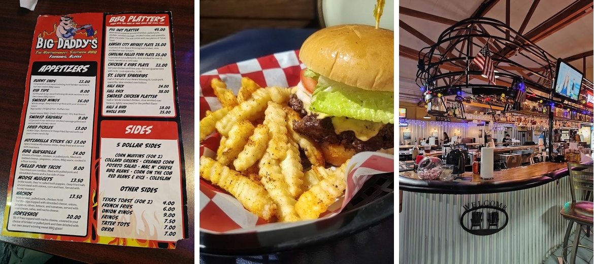 Big Daddy's BBQ & Banquet Hall Menu